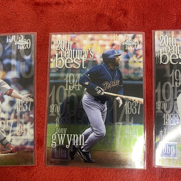 3-2000 Topps 20th Century Best Mark McGwire 469 Tony Gwynn 468 Frank Thomas 470 - Picture 3 of 8